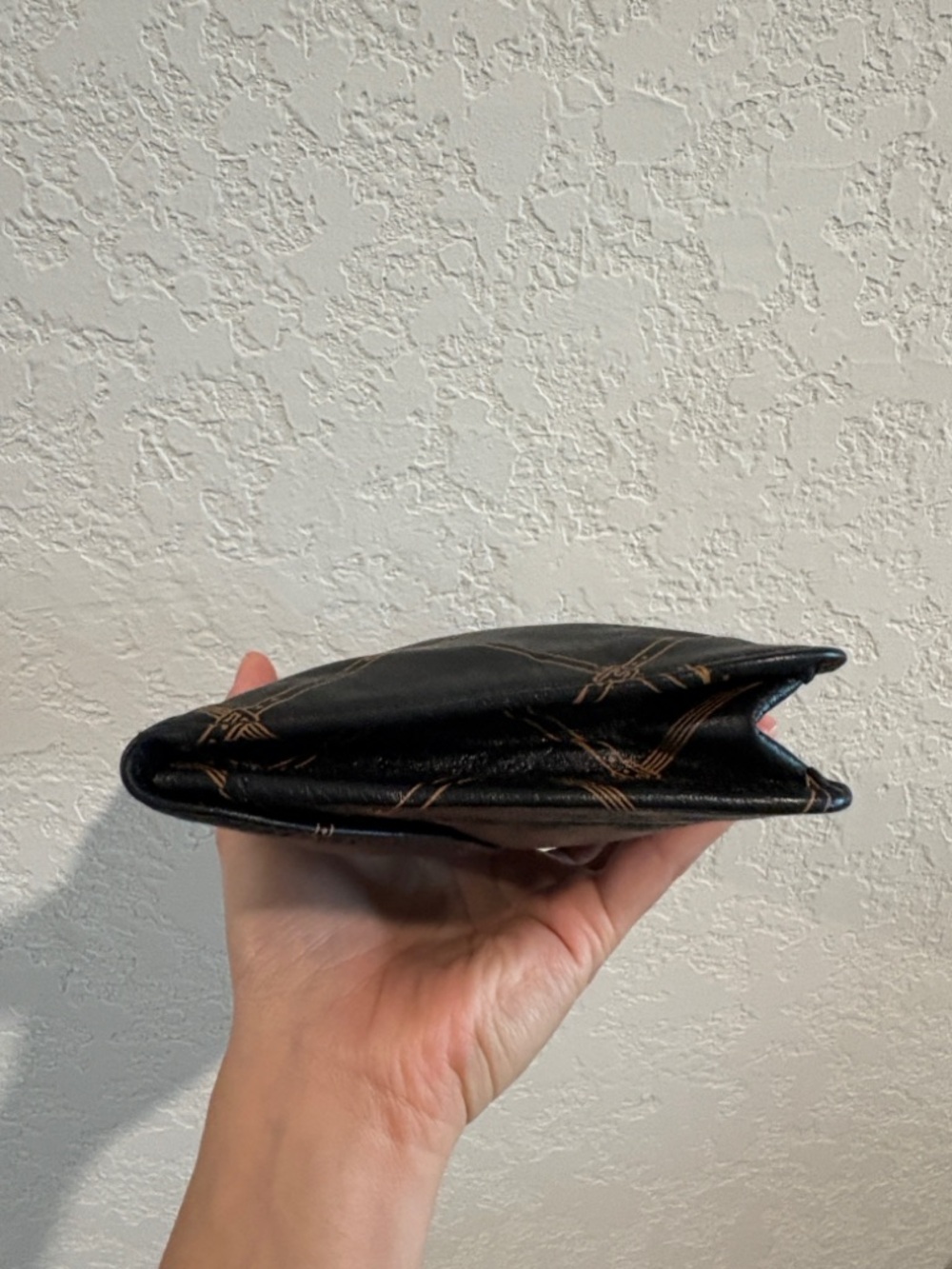 Longchamp Black Clutch with Tan Horse Print - Picture 5 of 10